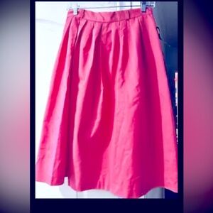 NOS Vintage Hunter’s Glen Bubblegum Pink Pleated Skirt SZ 11/12 NWT Barbiecore